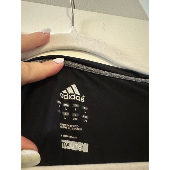 Adidas climalite - tech fit men’s black T shirt size L - Picture 4 of 4